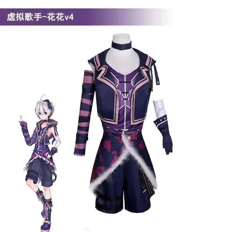 Vtuber V fleur V3 V4 Cosplay Costume perruque idole