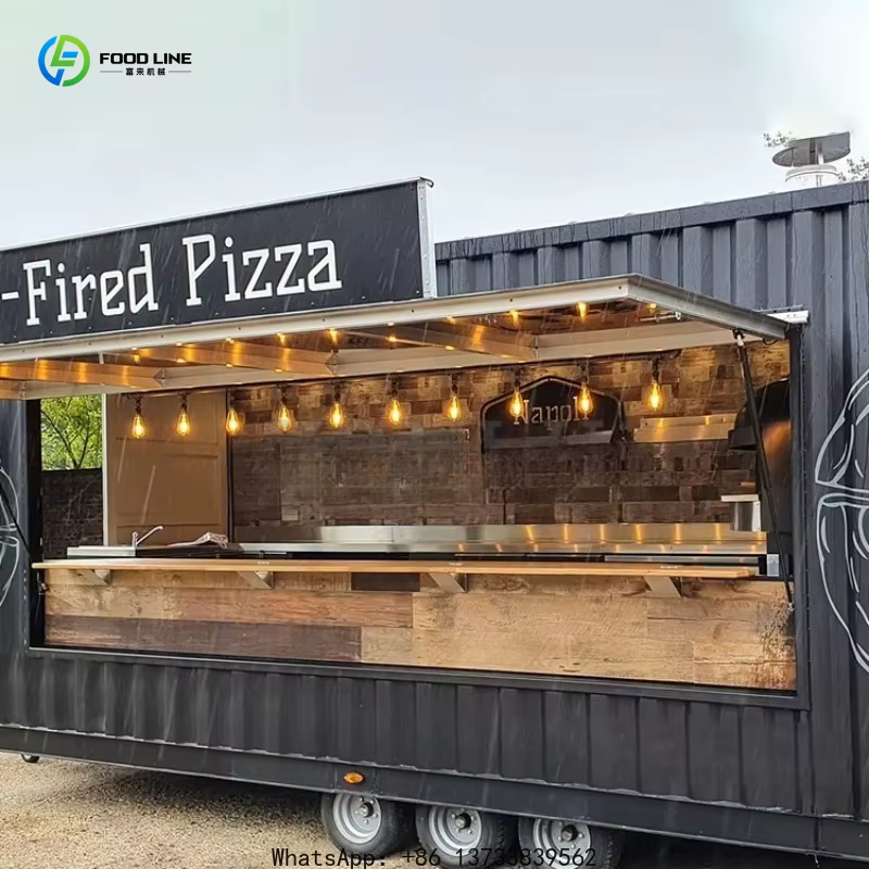 Conteneur de restaurant alimentaire personnalisé, conteneur de restaurant de 20 pieds avec cuisine