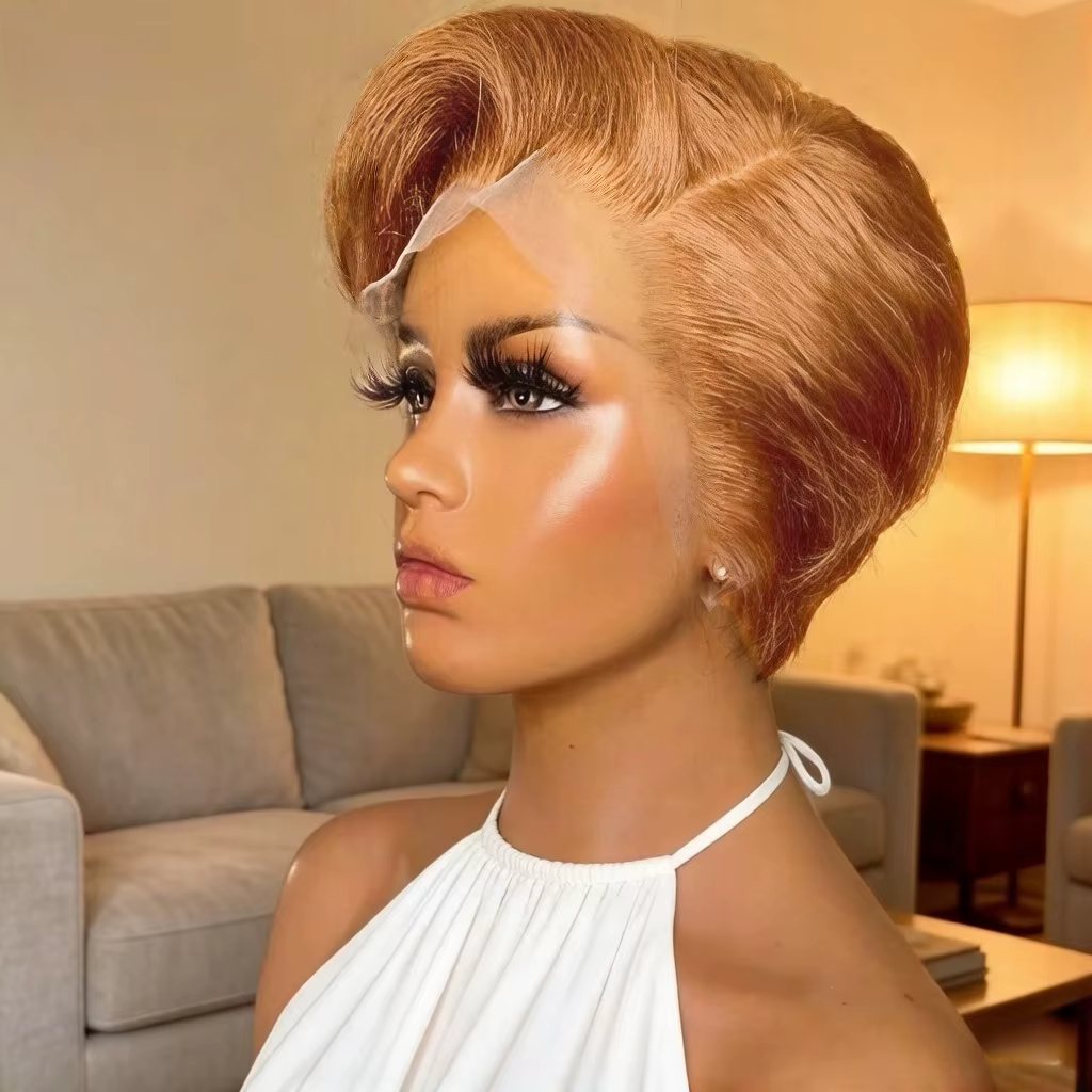 Perruque Lace Front 13x4 en Cheveux Naturels pour Femme