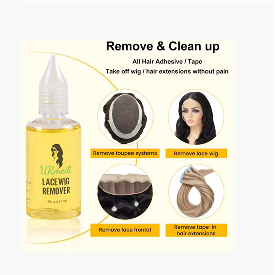 Kit d'installation de perruque 8 pièces : Colle et dissolvant pour dentelle