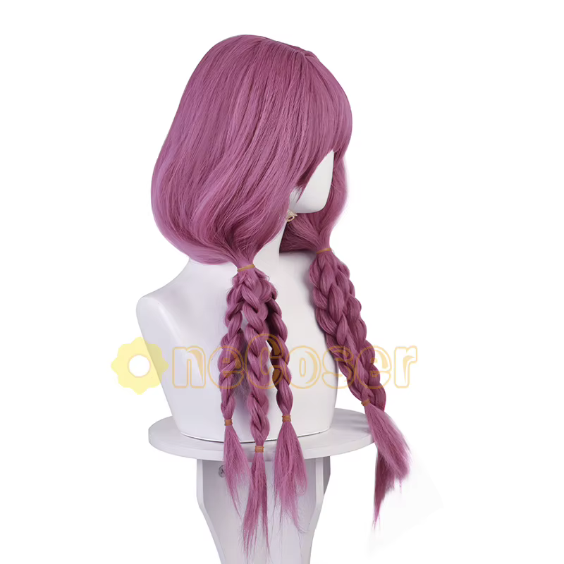 Aura Cosplay Perruque, Cheveux en Fibre et Bonnet