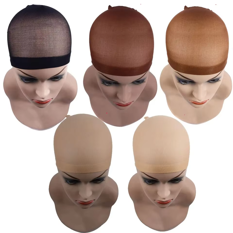 Lot de 2 bonnets de perruque en nylon extensibles, nouveaux arrivages, économiques, pour perruques