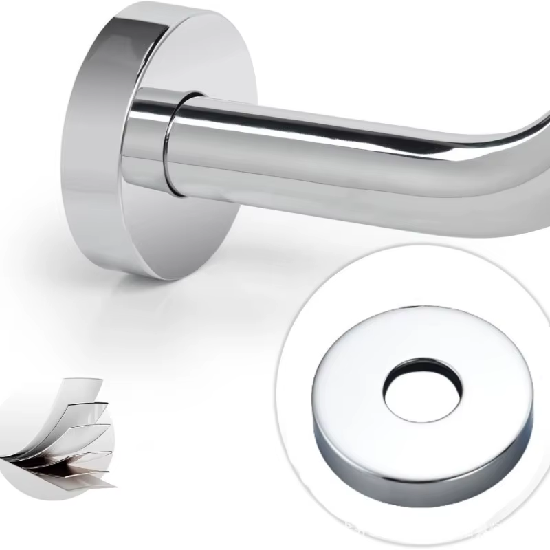 Support de Douche Mural Fixe pour Tête de Douche, Extension de Bras de Douche, Chromé, Nickel Brossé, Noir, Accessoires