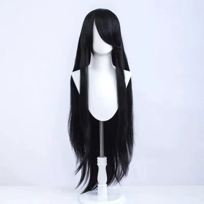 Perruque polyvalente cos animation modélisation 100 cm de long cheveux raides pleine tête ensemble anime style ancien