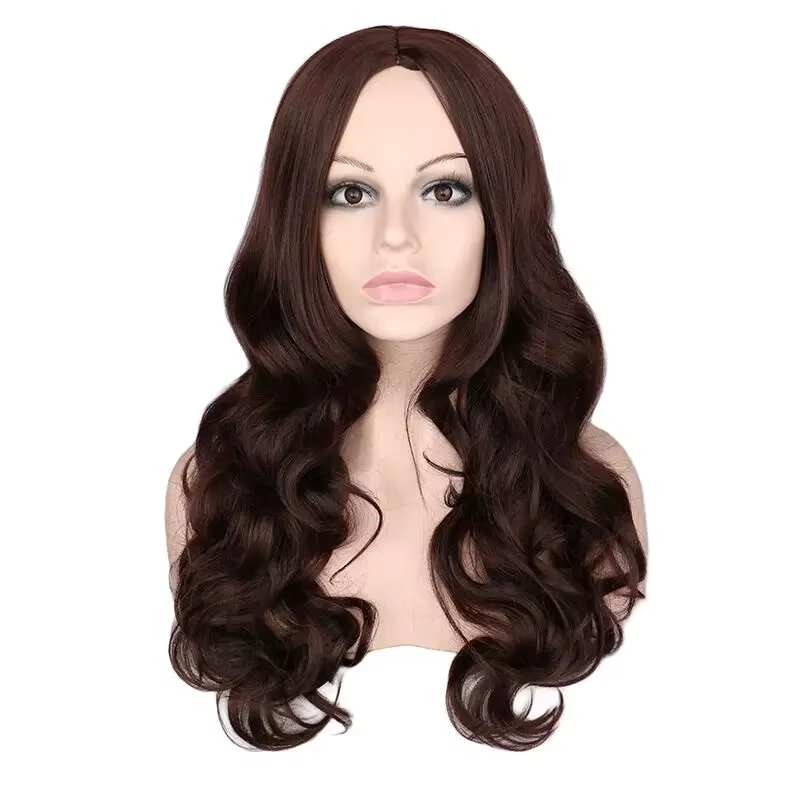 Perruque Synthétique Longue Ondulée pour Femme