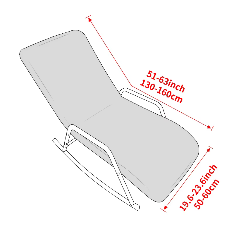 Housse de chaise à bascule extensible