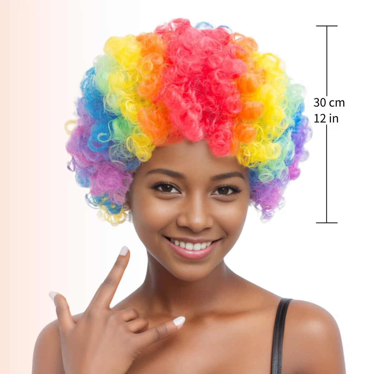 Perruque de Clown Afro Puff