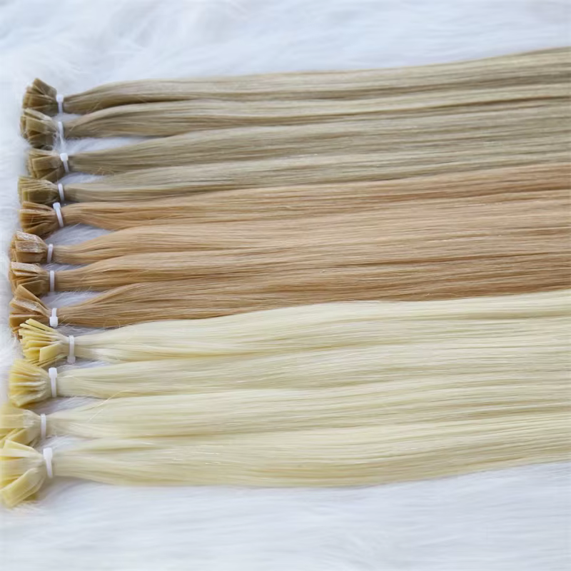 Meilleures extensions de cheveux à la kératine à pointe plate 100%