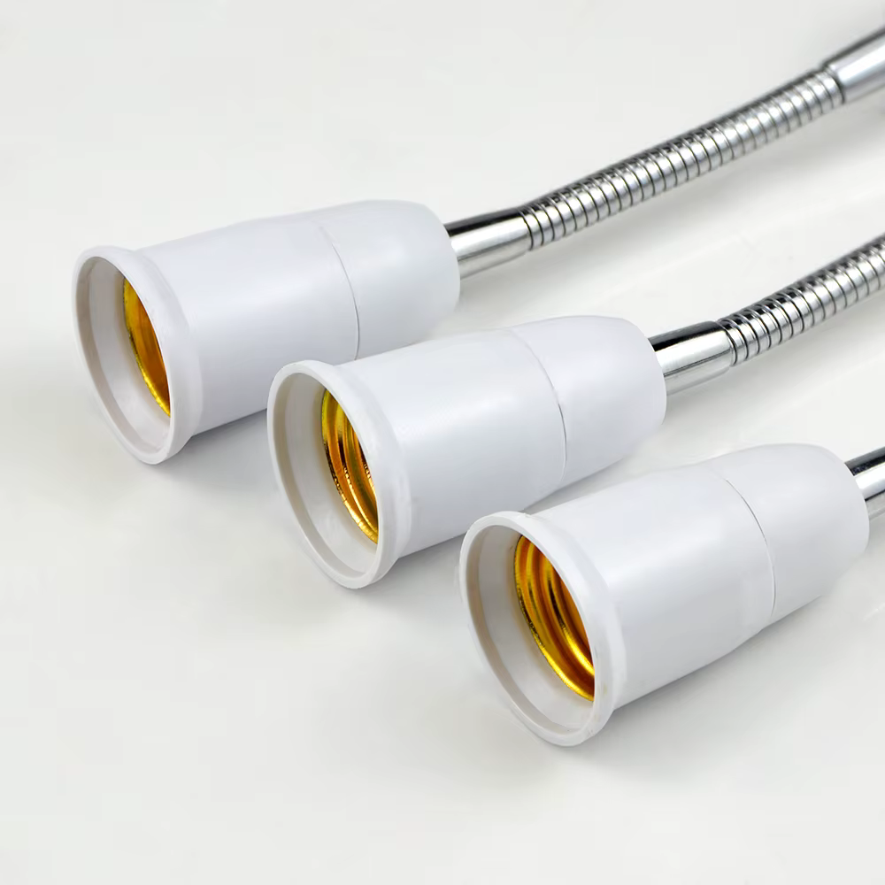 20/30/40/50/60cm E27 à E27 Base support de lampe LED adaptateur d'extension convertisseur vis douille Extender porte-ampoule