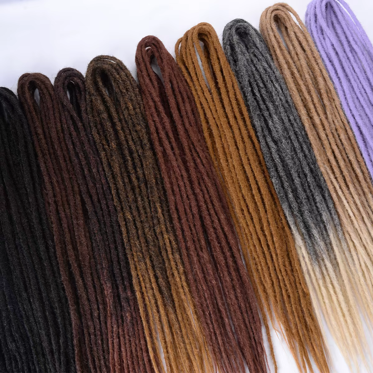 Extensions de Dreadlock synthétiques au Crochet faites à la main, 24 36 pouces, tresses au Crochet pour femmes