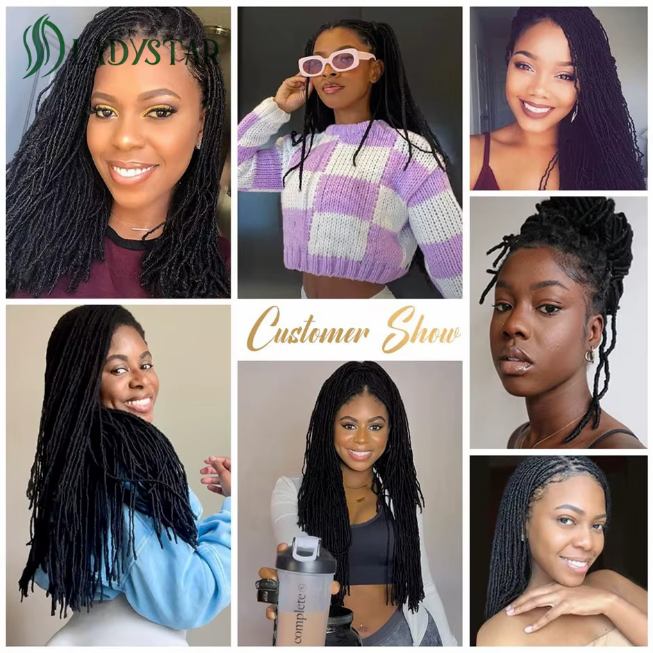 Extensions de dreadlock 0.2 cheveux humains pour hommes