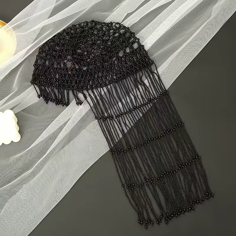 Casque clouté de perles pour dames-chaîne d'accessoires de cheveux de mode pour fête de danse et Banquet d'imitation