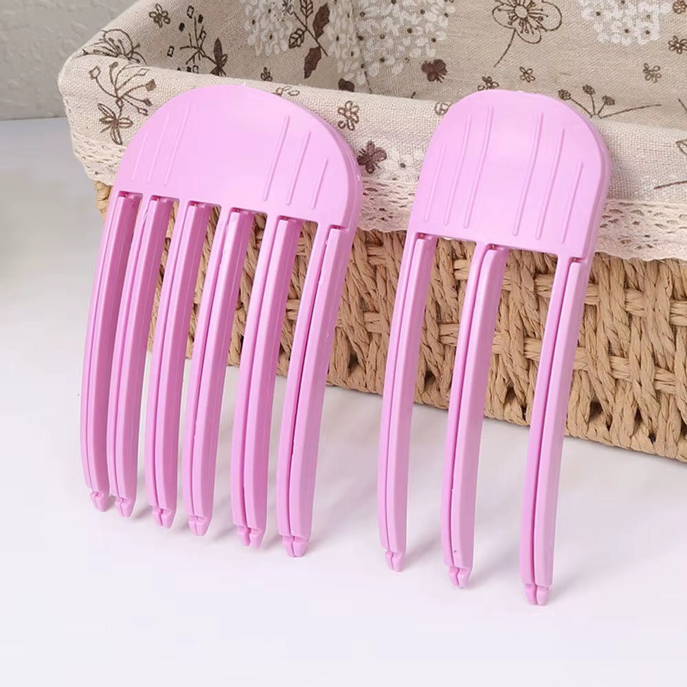 Épingle à cheveux moelleuse frangue à friser Clips racines