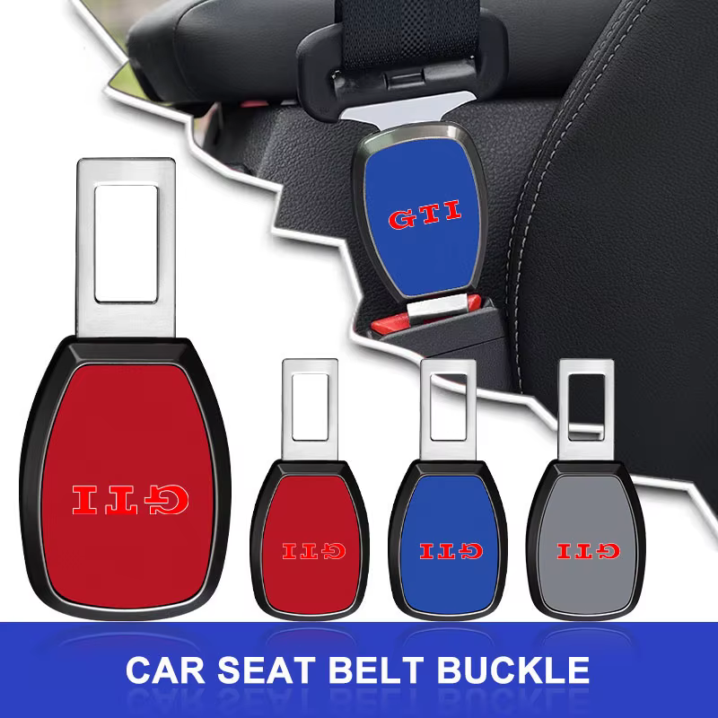 Extension de ceinture de sécurité pour voiture, clip d'extension de ceinture de sécurité avec emblème pour VW GTI Polo Passat B5 B6 B7 T4 T5 Golf 4 5 6 Tiguan Jetta