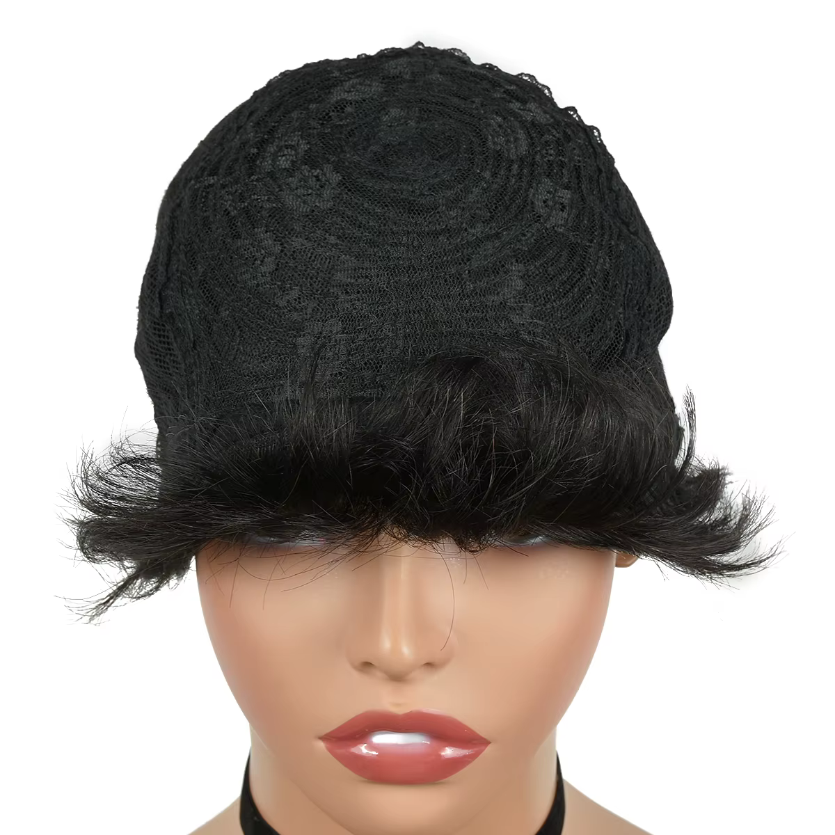 Perruque de Cheveux Humains Courts et Lisses, Coupe Pixie, Faite à la Machine, Bon Marché, pour Femme