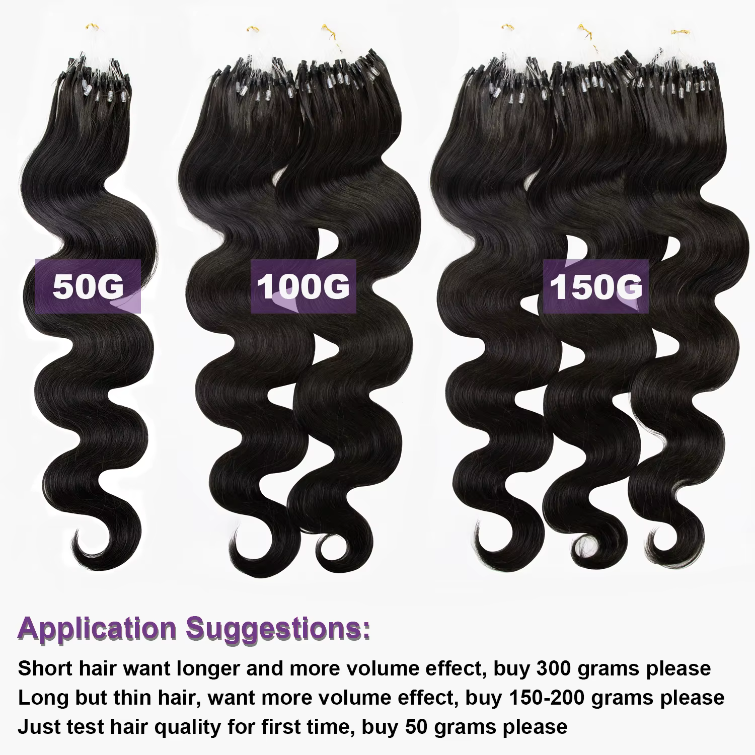 Micro lien Extensions de cheveux