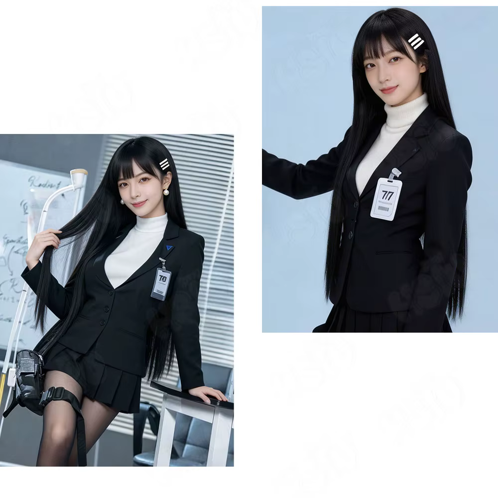 Perruque de cosplay Tsukatsuki Rio