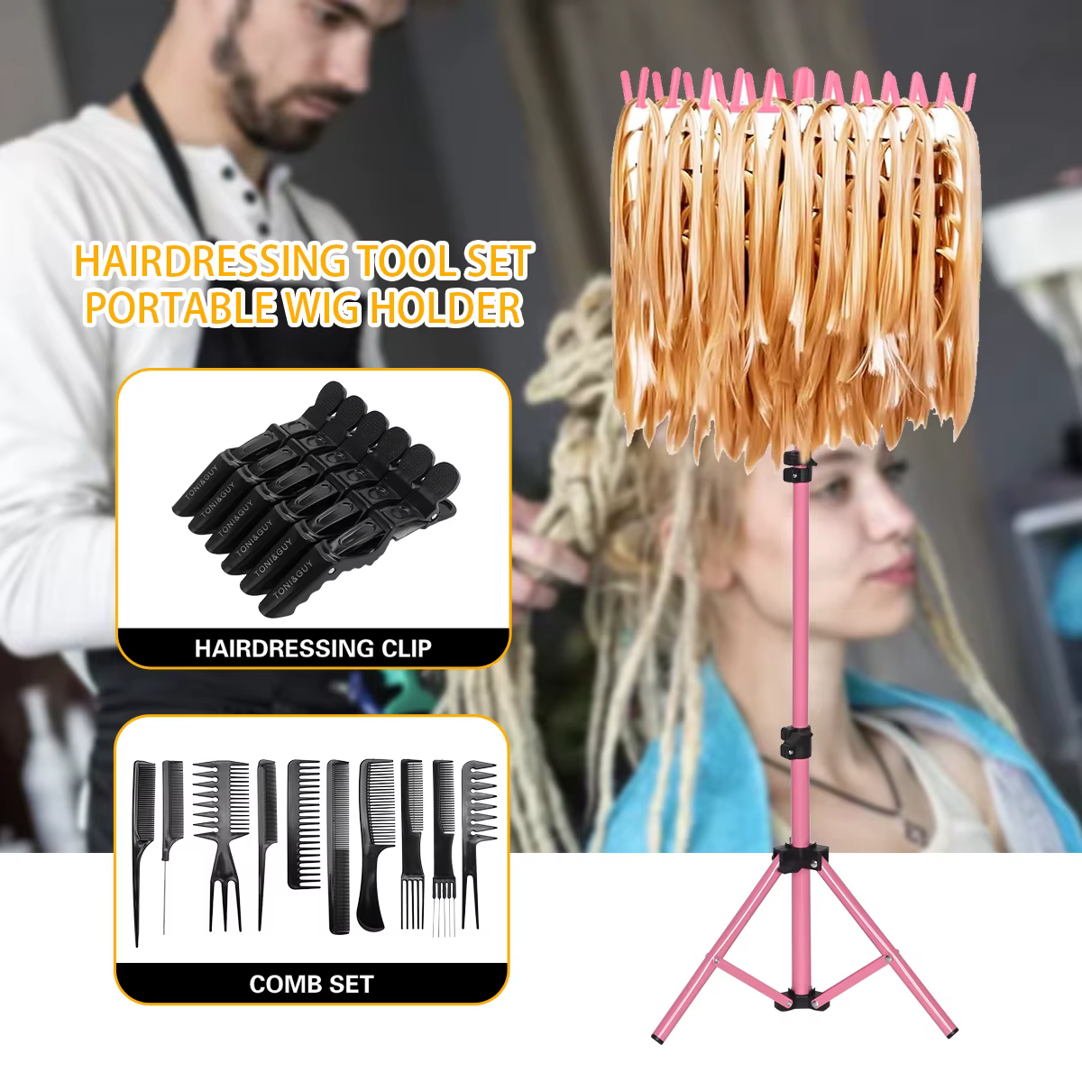 Ensemble de supports de tissage de perruque