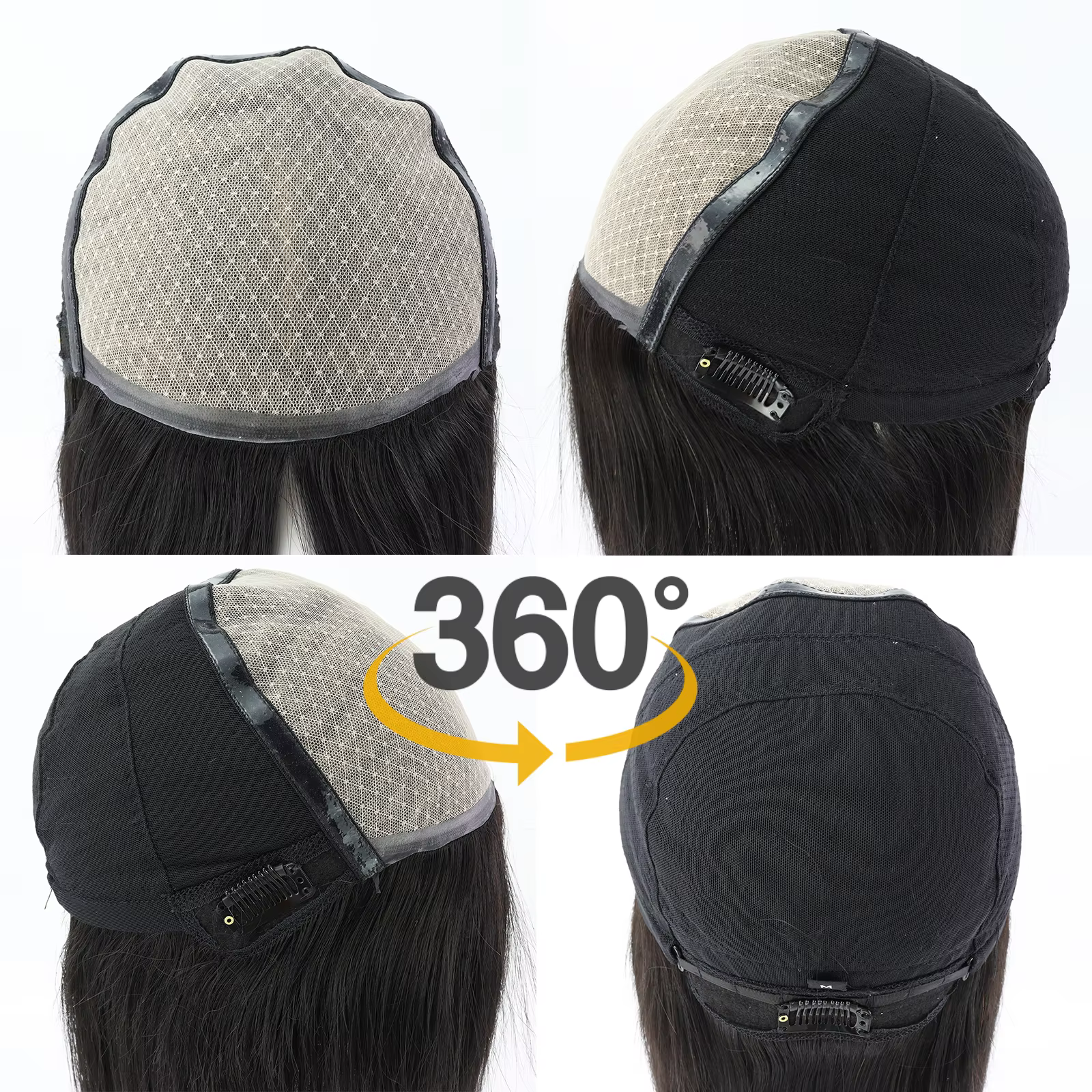 Perruque Pixie en Cheveux Humains Vierges
