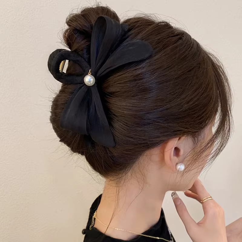 Pinces à cheveux avec nœud pour femmes