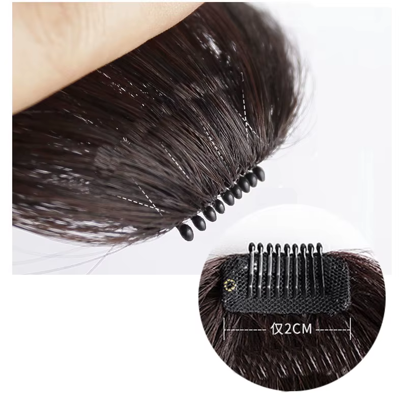 H & STAR synthétique 3D court Air cheveux frange avec pince dans les Extensions