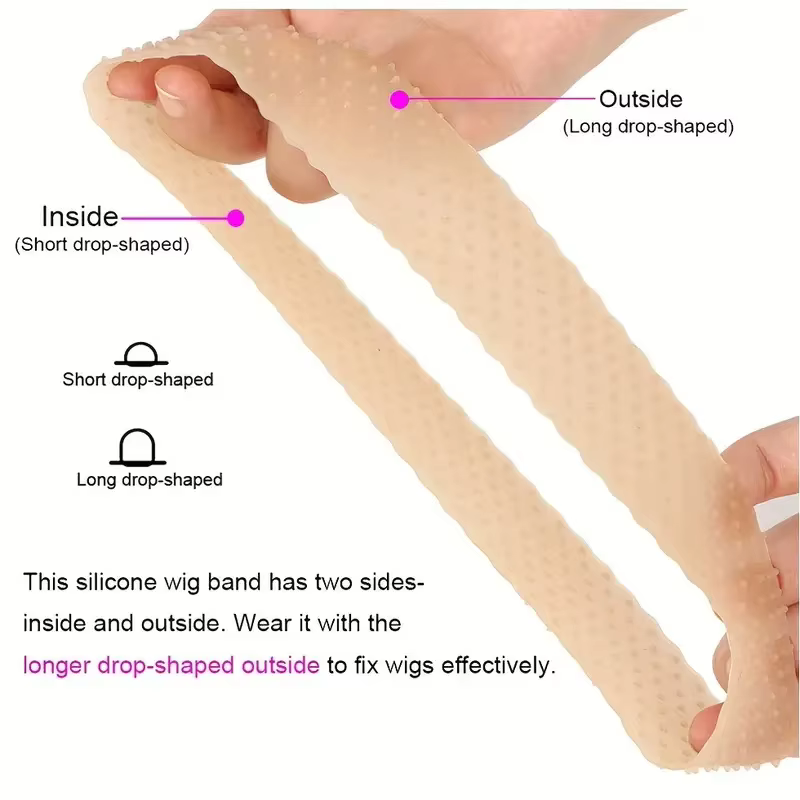 Bande de perruque en silicone
