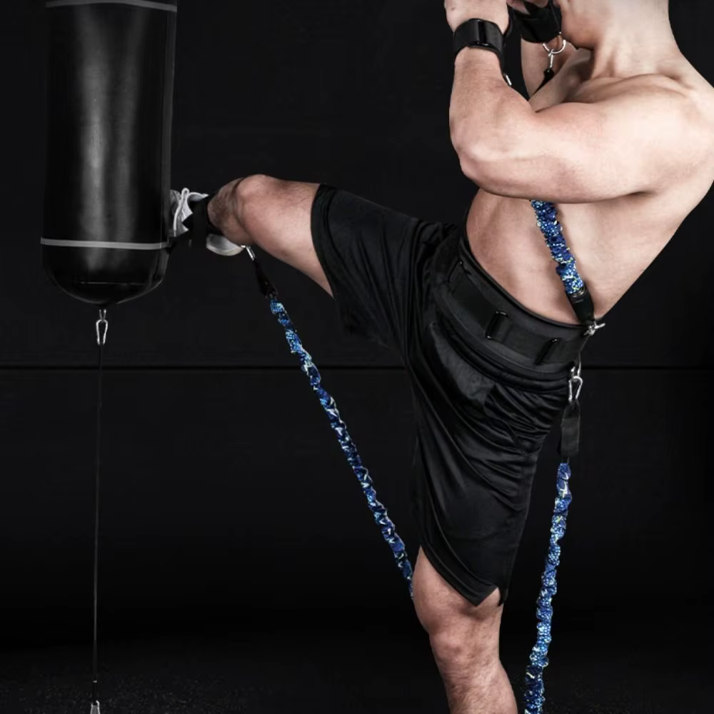 Bande de Résistance Professionnelle pour Entraînement de Boxe, Sangle d'Étirement Portable, Bandes de Résistance pour Améliorer la Puissance, Caoutchouc Élastique