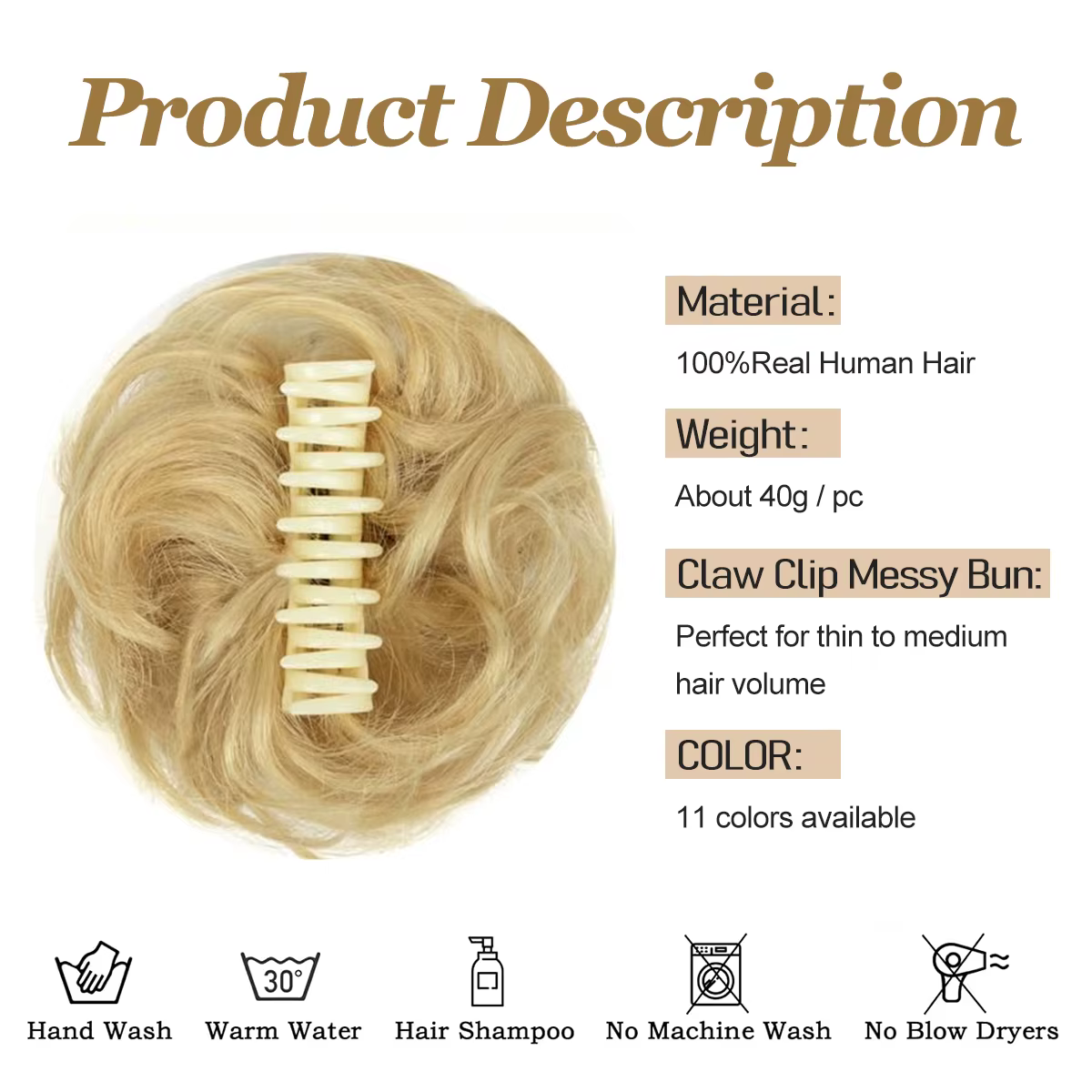 Extensions de cheveux élégantes pour femmes