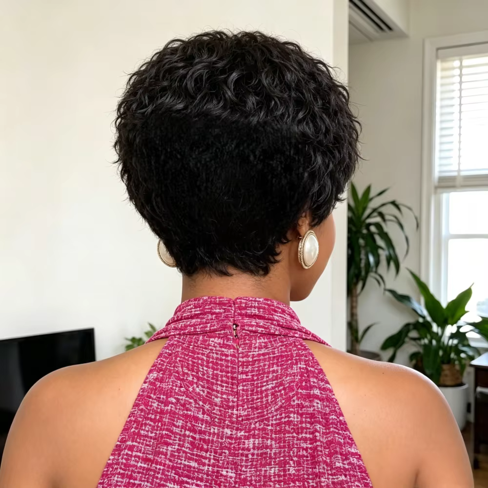 Perruques courtes en cheveux humains