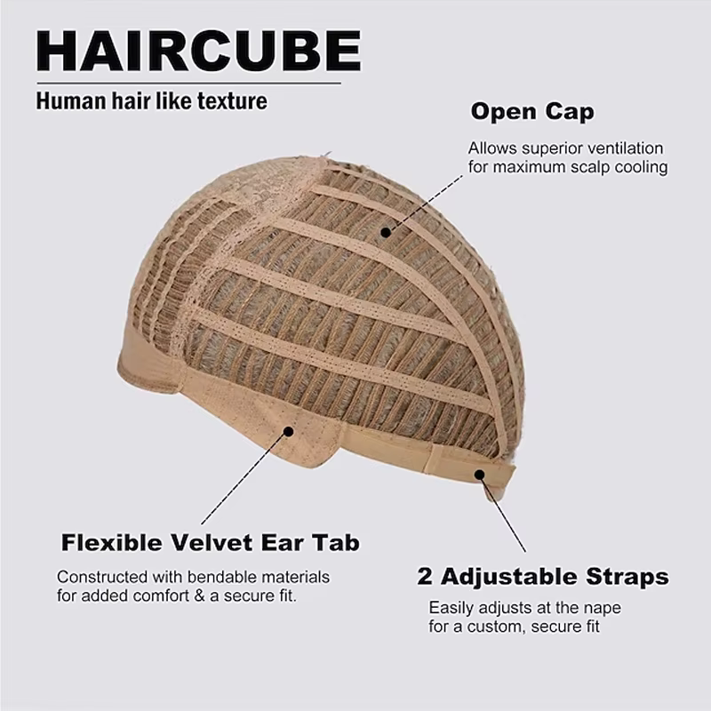 HAIRChain-Perruque blonde à gros cheveux pour femme