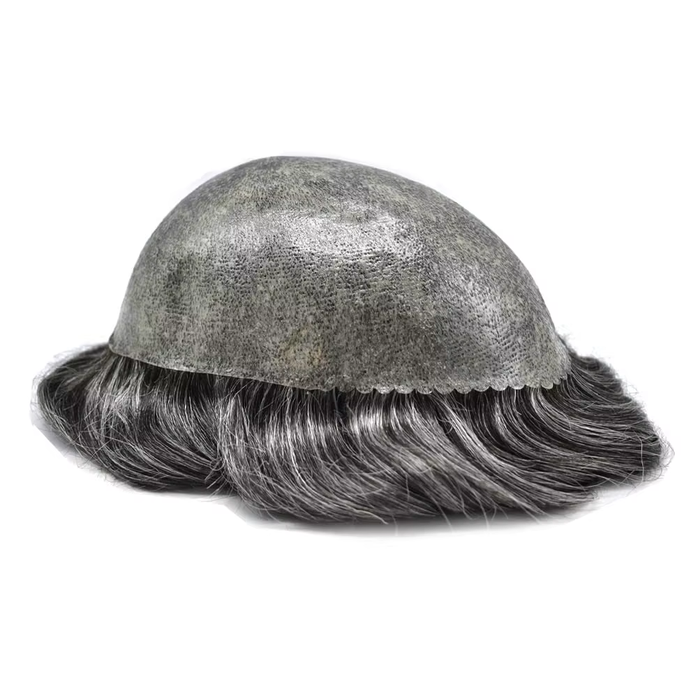 Toupet en PU Noué pour Homme