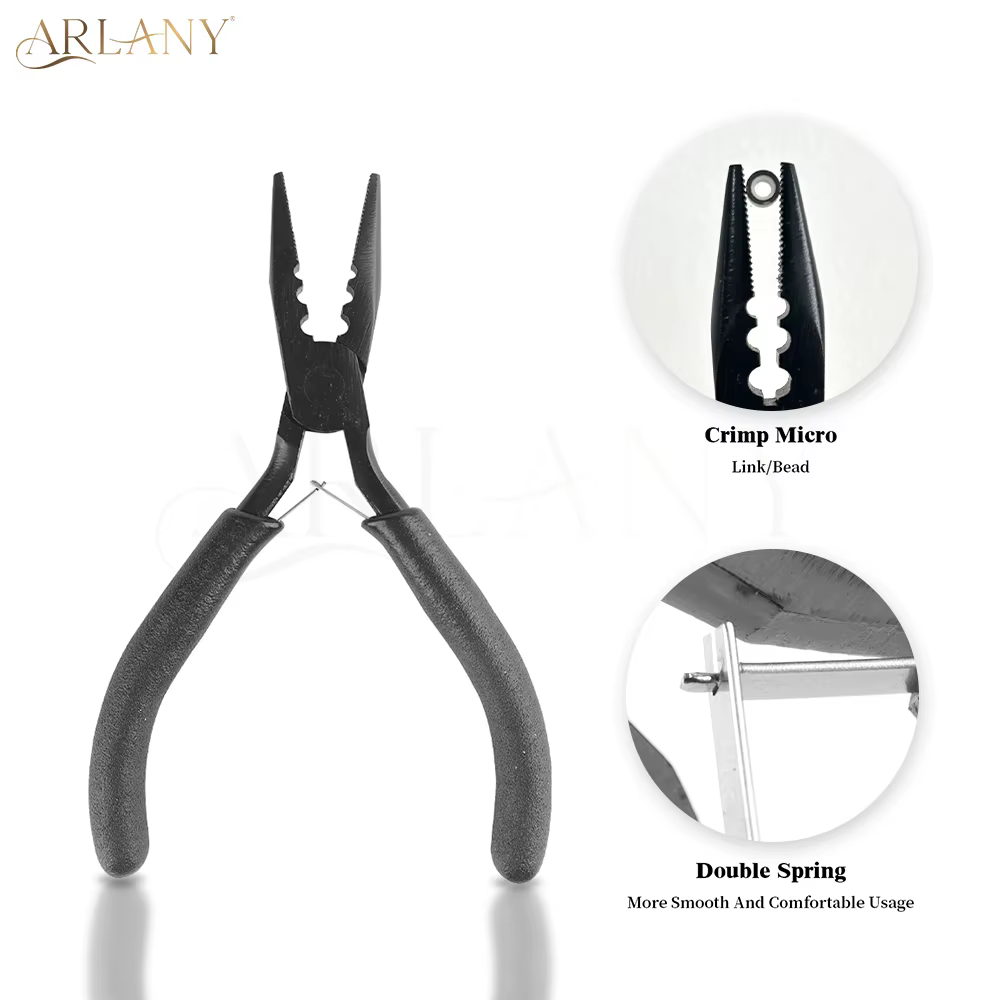 ARLANY pince d'extension de cheveux avec 3 trous microliens perles