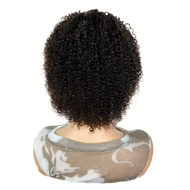 Perruque Brésilienne Naturelle Remy Crépue Bouclée