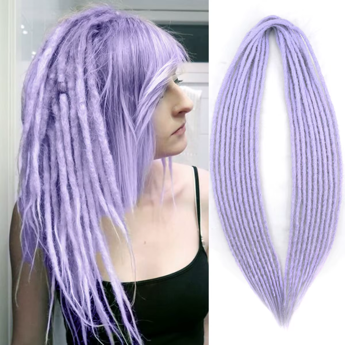 Extensions de Dreadlock synthétiques au Crochet faites à la main, 24 36 pouces, tresses au Crochet pour femmes