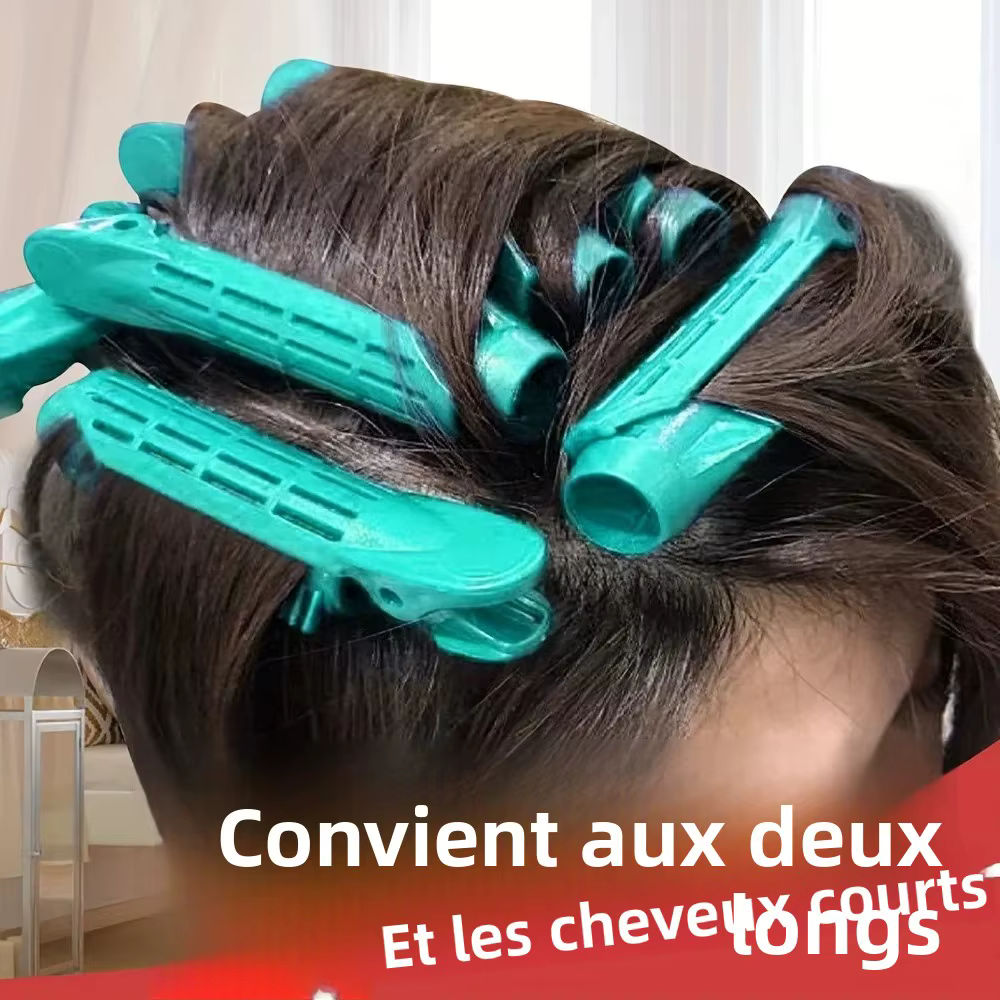 Pinces à racines de cheveux moelleuses et bouclées