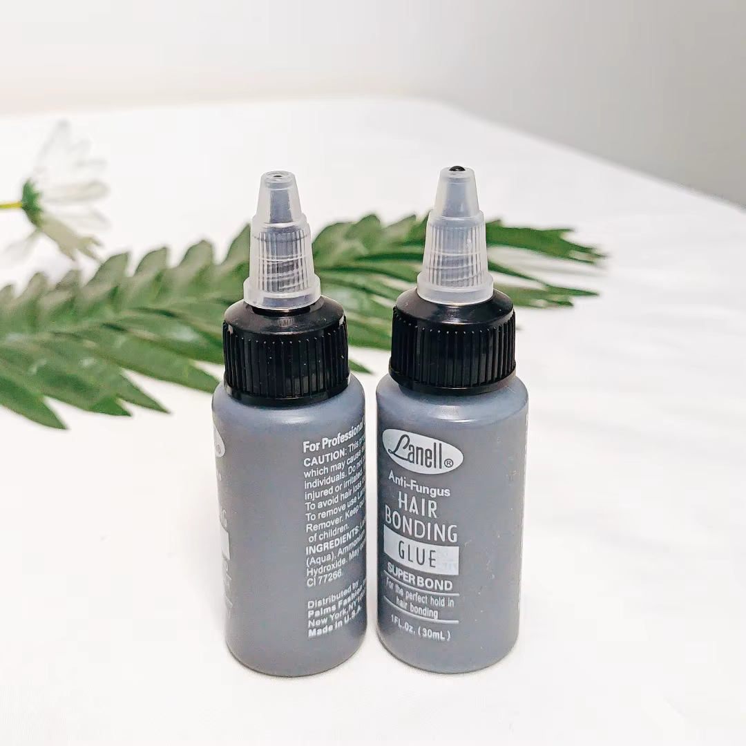 Colle de liaison pour trame de cheveux noirs