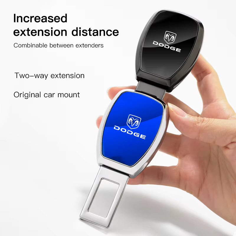 Prise d'extension de ceinture de sécurité de voiture, Clip d'extension en alliage de Zinc pour Dodge Challenger Charger Journey Ram Durango SRT Dart Journey Avenger