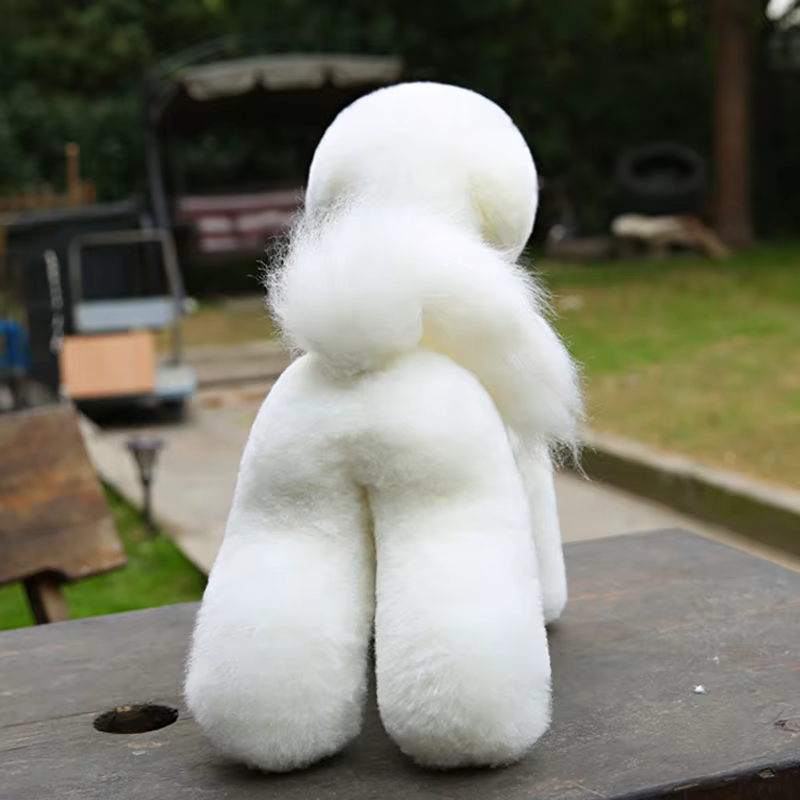 Perruque de cheveux complets Bichon pour la pratique du toilettage