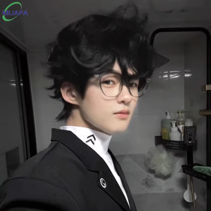 Haute qualité jeu P5 Amamiya Ren Cosplay perruque Kurusu Akira