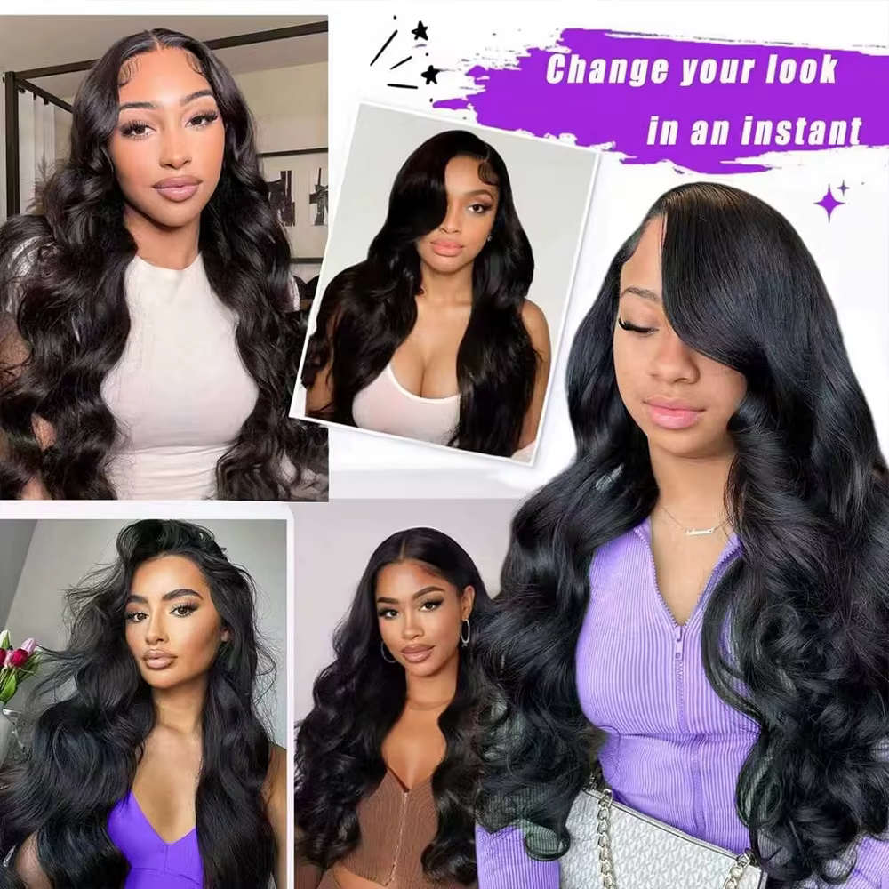 Perruque Lace Front Wig Body Wave transparente HD 13x4
