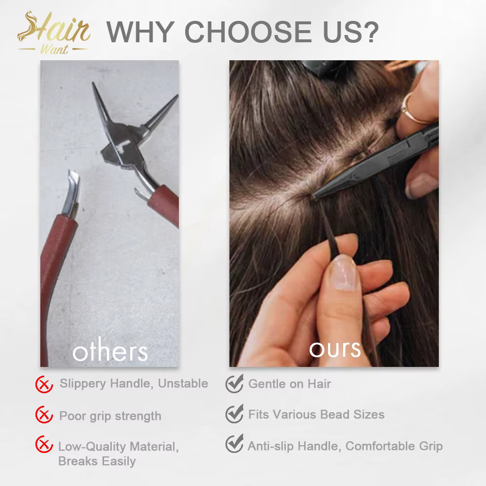 Hair Want – pince d'extension de cheveux