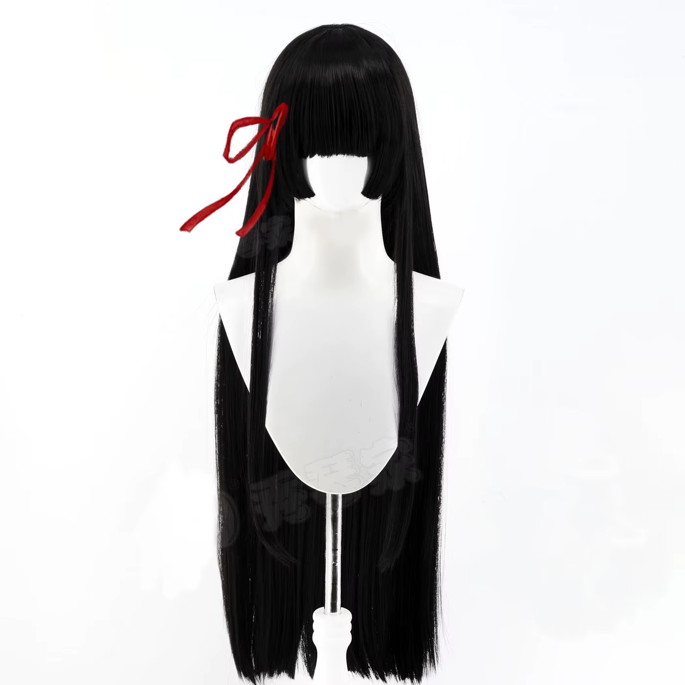 Wuthering Waves Chisa Cosplay perruque Hime coupe longue droite cheveux noirs