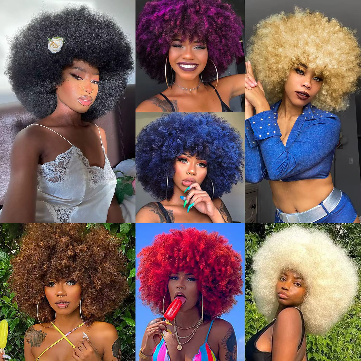 Perruques Afro pour femmes noires