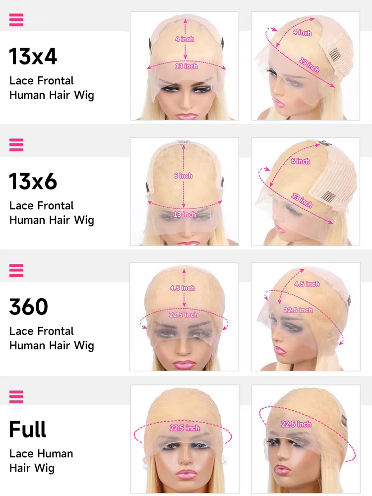 Perruque Full Lace Wig 360 naturelle lisse-Sophia