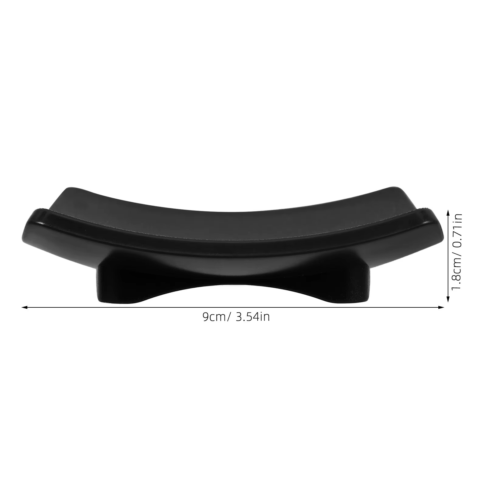 Porte-savon en ABS réutilisable, forme élégante et courbée, base antidérapante, support décoratif pour savon de salle de bain, rangement fonctionnel