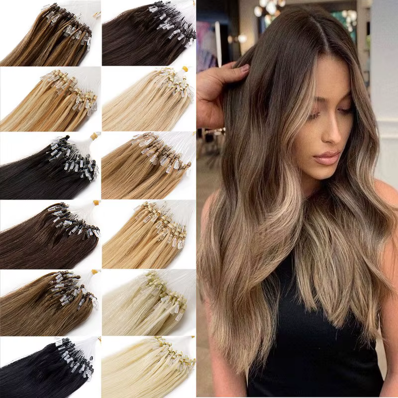 Extensions de cheveux 100% naturels lisses
