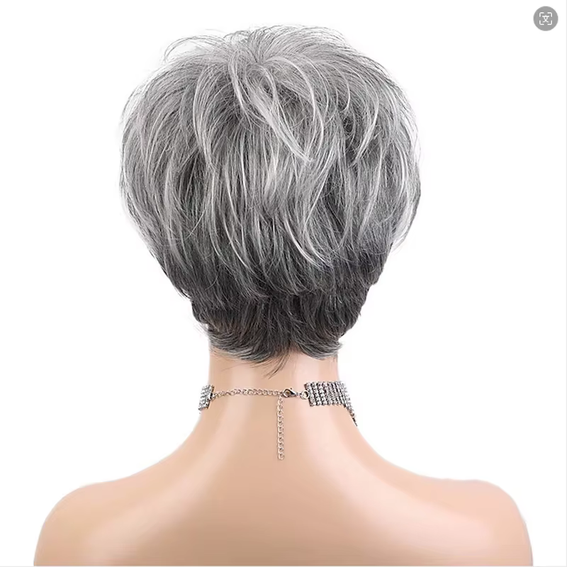 HAIRJOY cheveux synthétiques courts bouclés coupe lutin perruques pour femmes jolies