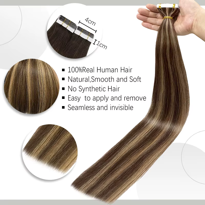 Bande dans les Extensions de cheveux humains 100%