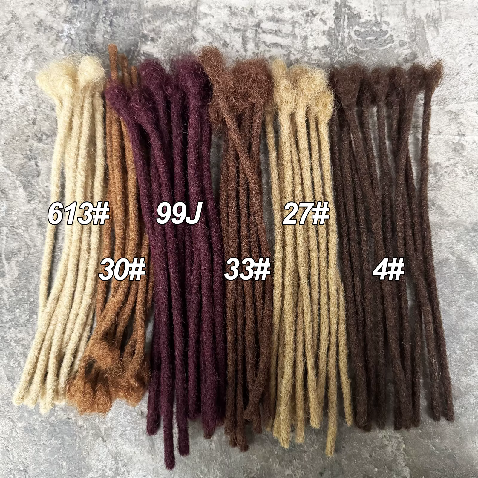 Extensions de dreadlocks en cheveux humains