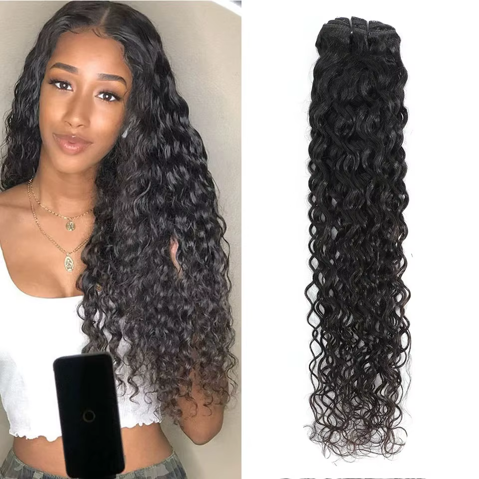 Extensions de cheveux à clipser effet vague d'eau